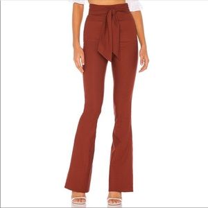 Majorelle burnt orange pants with bow 💛